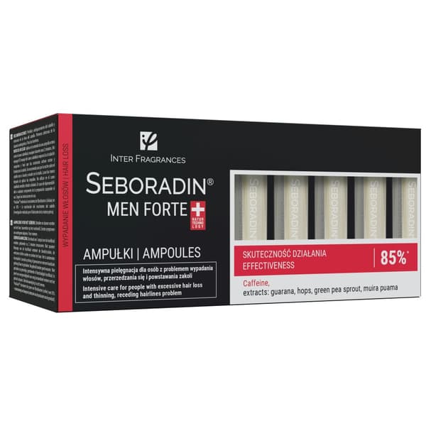 Seboradin Men Forte Hårtabsbehandling Ampuller til Mænd, 14 x 5.5 ml