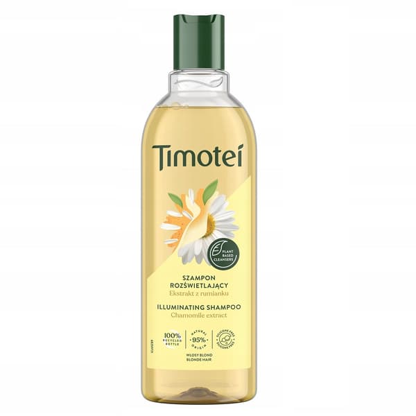Timotei Kullankiilto Kirkastava Shampoo Blond Hiuksille, 400 ml