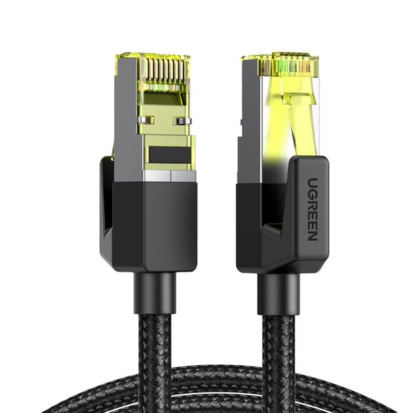 Ugreen NW150 Ethernet RJ45 Kabel Cat 7, 10Gbps, 5m, Sort