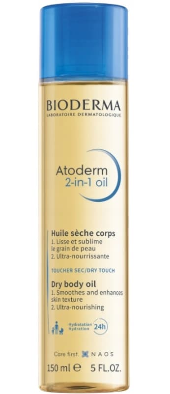 Bioderma Atoderm 2-i-1 Torr Oljegel för Kroppen, 150 ml