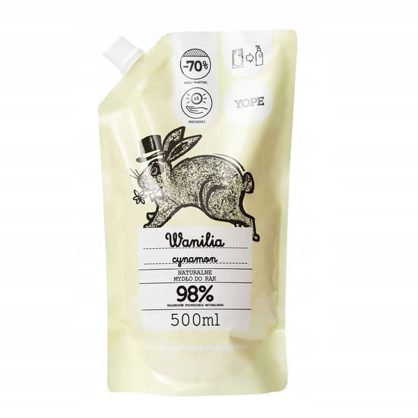 Yope Flydende Sæbe Vanilje og Kanel, 500 ml
