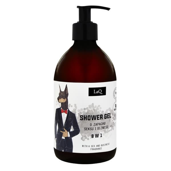 LaQ 8-i-1 Brusegel med Duft af Forførelse & Succès Doberman, 500 ml