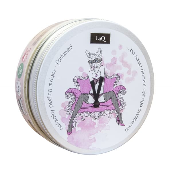 LaQ Vask og Skrub Kropping Peeling Kat, 200 ml