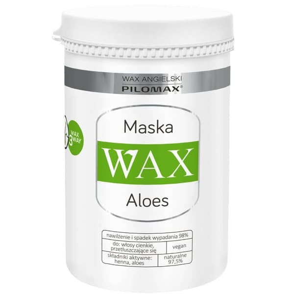Aloe Vera Hårmask Natur Classic för Fint Hår, 480 ml