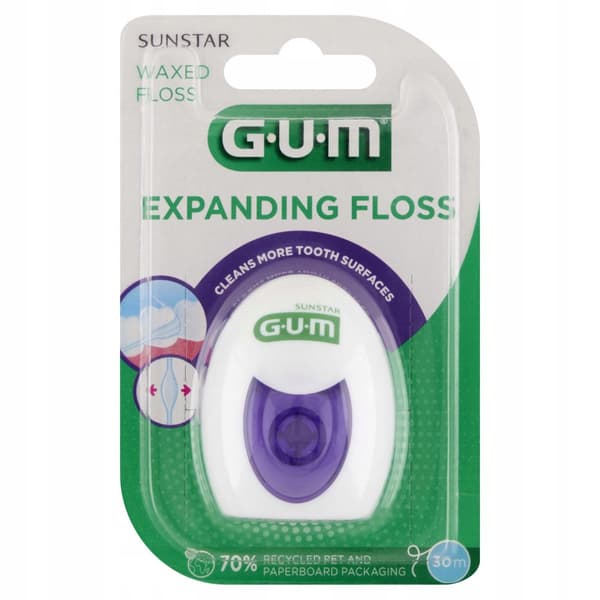 Sunstar GUM Expanderande Tandtråd 2030, 30m