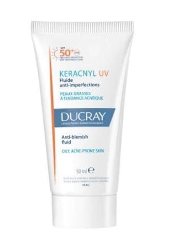 Ducray Keracnyl UV Fluid mot Imperfektioner SPF 50+, 50 ml