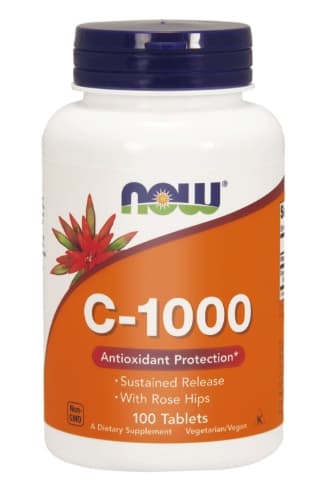 Now Foods, C-1000 RH, Pitkäkestoinen Vapautus, 100 tablettia