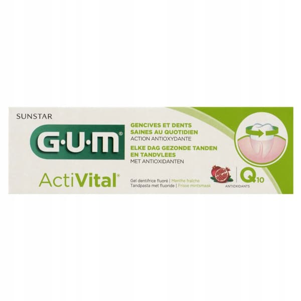 Sunstar GUM ActiVital Hammastahna, Pitkä Viimeinen Käyttöpäivä - 75 ml