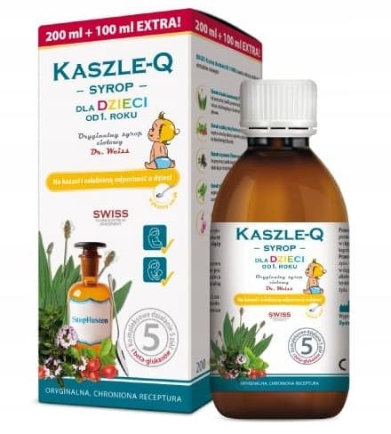 Kaszle-Q Hostsaft för barn, 300 ml - Lång hållbarhet!