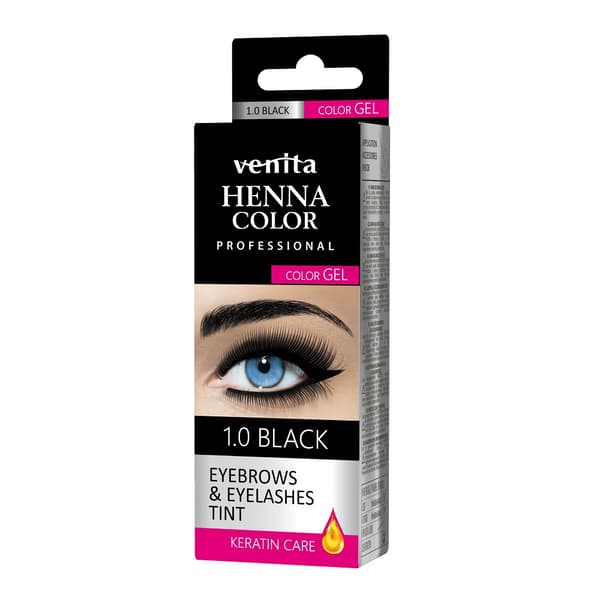 Venita Gel Farve til Bryn og Vipper 1.0 Sort