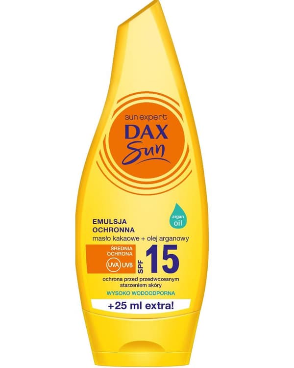 Dax Sun Suojaava Emulsio Kaakaovoilla ja Arganöljyllä SPF15, 175ml
