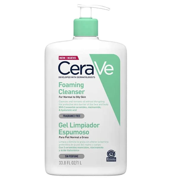 CeraVe Rensende gel til normal og fedtet hud, 1000 ml