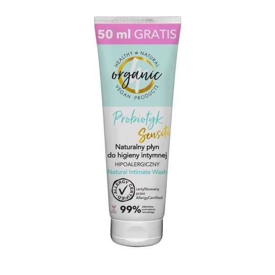 4organic Naturlig Intim Hygiejne Væske med Probiotika, 250ml