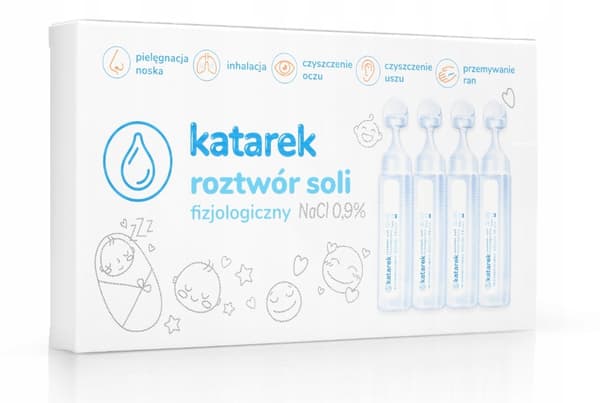 Katarek, Fysiologisk saltlösning, 10 x 5 ml