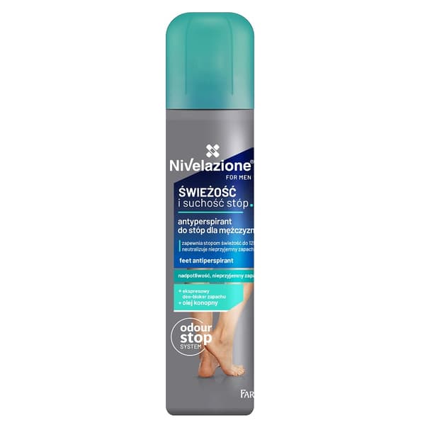 Farmona Nivelazione För Män Antiperspirant för Fötter Spray, 180ml