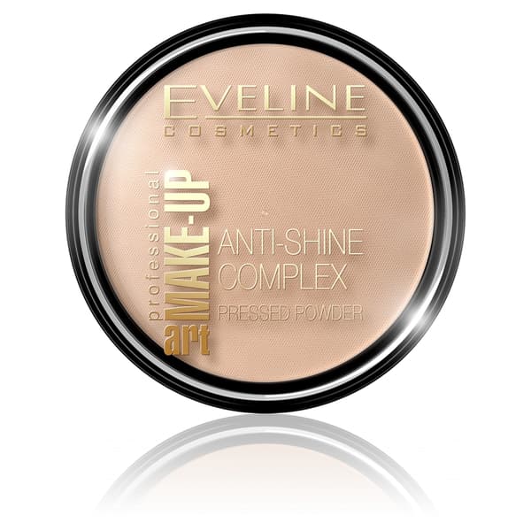Eveline Kosmetik Mineral Make Up Mat Pudder Med Silke, 37 Varm Beige, 14 g