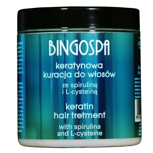 BingoSpa Keratiinihiushoito Spirulinalla ja L-kysteiinillä, 250 g