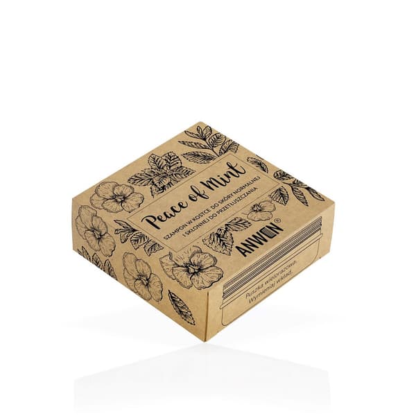 Anwen Peace of Mint Shampoo Bar i Dåse, 75g