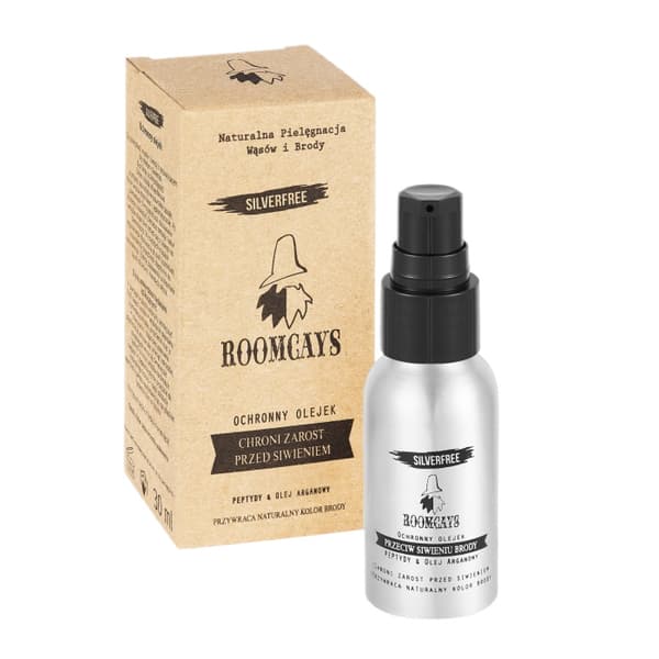 Roomcays Naturlig Skæglig SilverFree Gråfjerner, 30 ml