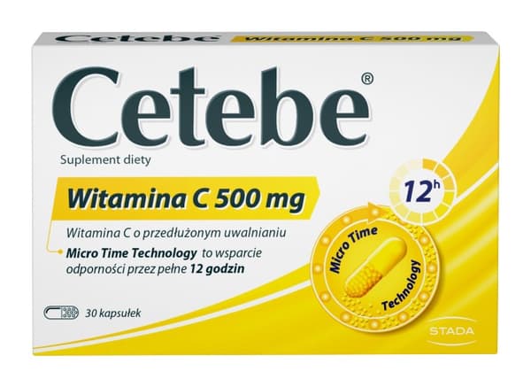 Cetebe C-vitamiini 500 mg, 30 kapselia