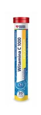 C-Vitamin 1000 mg, 20 brusetabletter - Kosttilskud til Styrkelse af Immunforsvaret