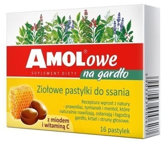 Halstabletter med honung, C-vitamin & propolis för halsen - 16st