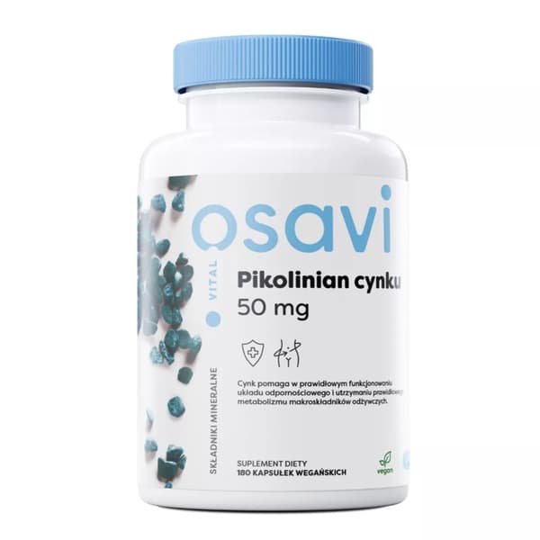 Osavi Zinkpikolinat 50mg, 180 kapslar