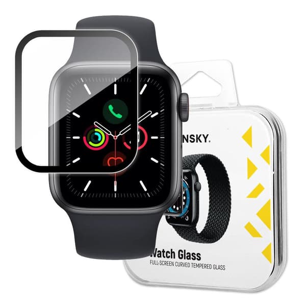 Wozinsky Hybridglas Sort til Apple Watch 6/5/4/SE 44mm