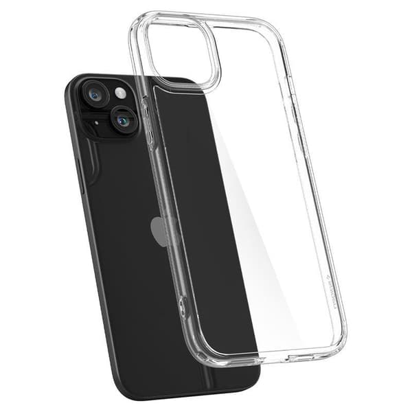 Spigen Crystal Hybrid Cover til iPhone 15 - Transparent
