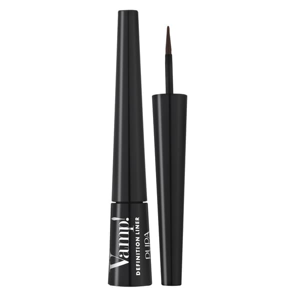 Pupa Milano Vamp! Eyeliner med Borste 200 Brun, 2,5 ml