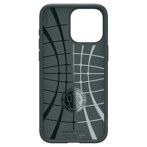 Spigen Liquid Air Cover til iPhone 15 Pro Max - mørkegrøn