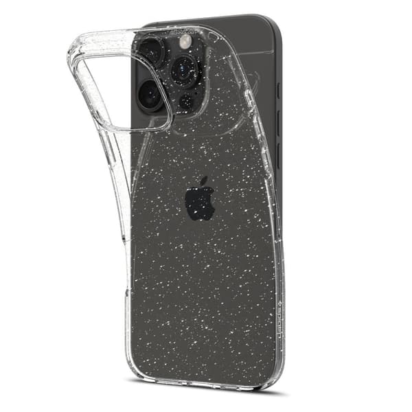 Spigen Liquid Crystal Etui til iPhone 16 Pro - Transparent med Glimmer
