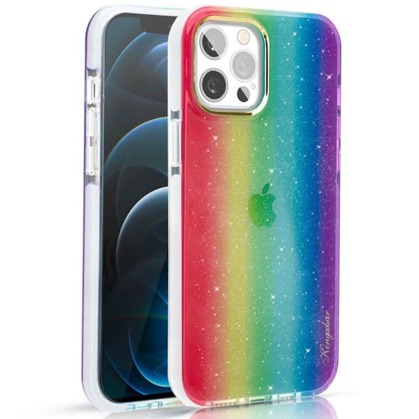 Kingxbar Värihaalari Suojaava Kuori iPhone 12 Pro Max Monivärinen