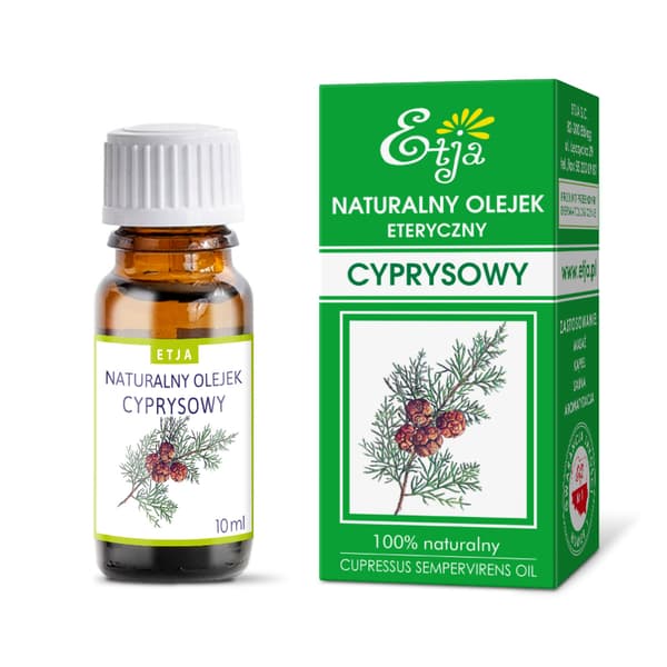 Etja Luonnollinen Kypressi Eteerinen Öljy, 10 ml