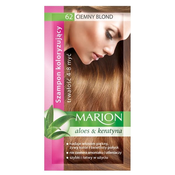 Marion Farveshampoo 62 Mørk Blond, 40 ml