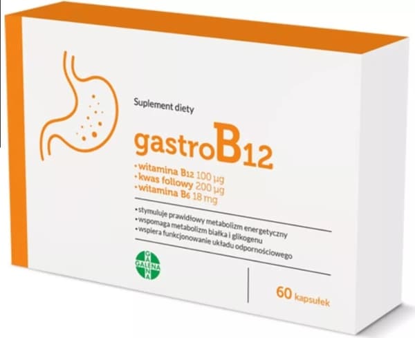 Gastrolife B12 Tehokas Energialisä 60 Kapselia