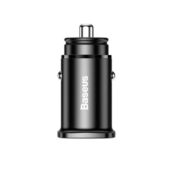 Baseus Square PPS intelligent biloplader med USB QC 4.0 og USB-C PD 3.0 porte, sort (CCALL-AS01)