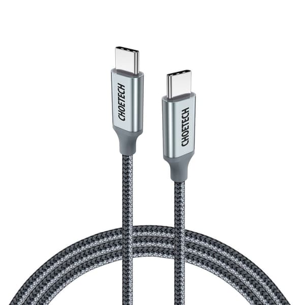 Choetech XCC-1002-GY USB-C til USB-C Kabel, PD QC 100W, 5A, 480Mb/s, 1,8m - Grå