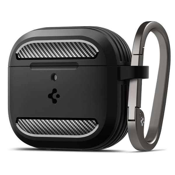 Spigen Rugged Armor Fodral för AirPods 4 - Svart