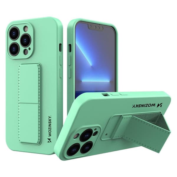Wozinsky Tukitelinekuori iPhone 13 Minttu Värinen Silikoni