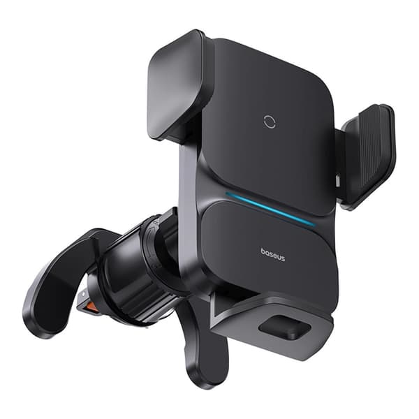 Baseus Wisdom trådløs biloplader mobiltelefonholder til ventilation sort (CGZX000001) Sort