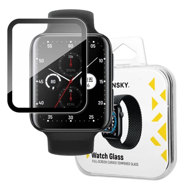 Wozinsky Hybridglas Skärmskydd för Oppo Watch 2 46 mm Svart