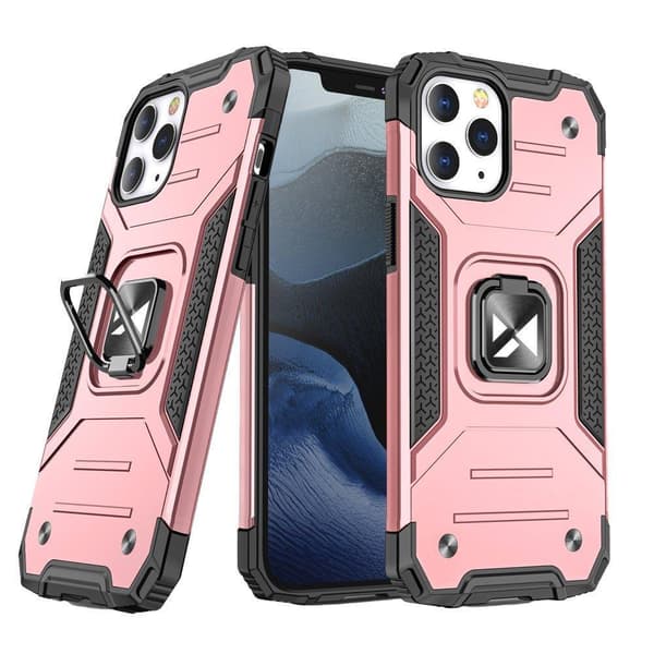 Wozinsky Ring Armor Cover til iPhone 14 Pro - Robust Beskyttelse med Magnetisk Ringholder i Guld