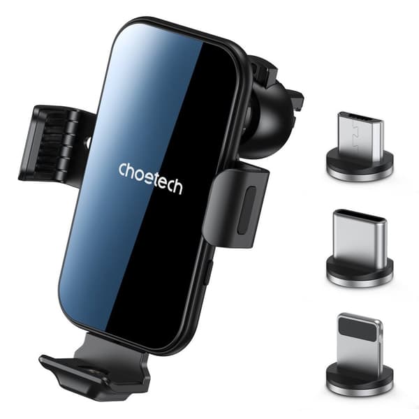 Choetech Trådløs Oplader med Holder og Magnetiske Ender Sort (T201-F)