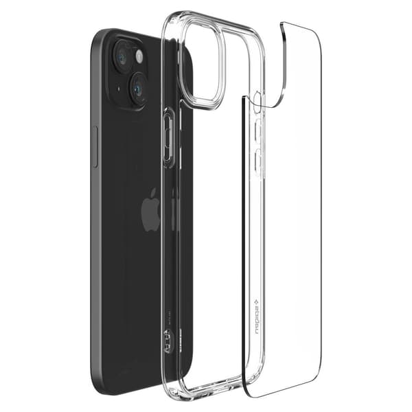 Spigen Ultra Hybrid Suojauskuori iPhone 15:lle - Läpinäkyvä