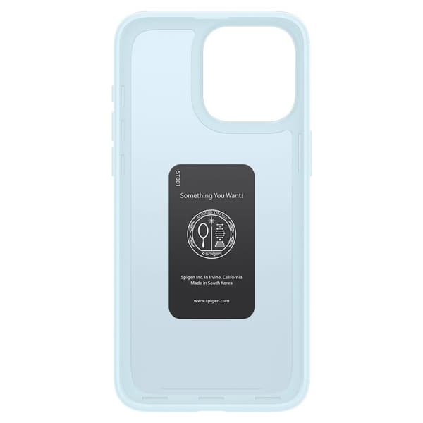 Spigen Thin Fit Cover til iPhone 15 Pro Max - Lys Blå