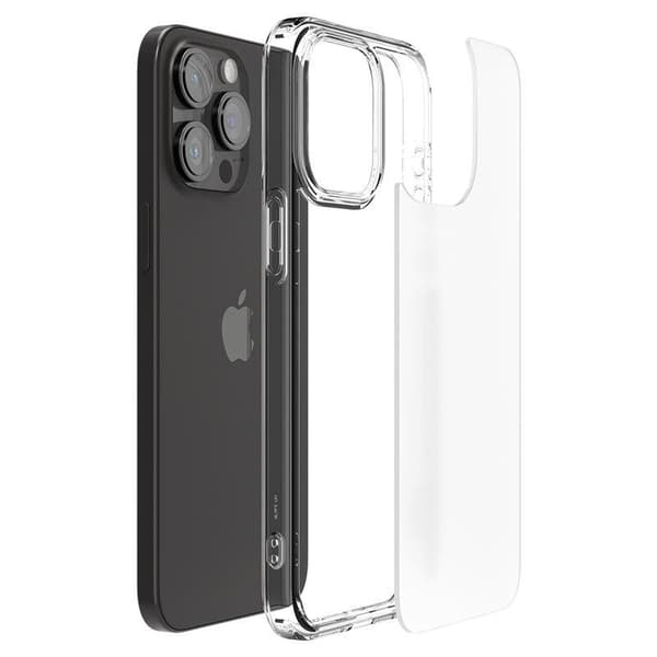 Spigen Ultra Hybrid Cover til iPhone 15 Pro Max - Klar Mat