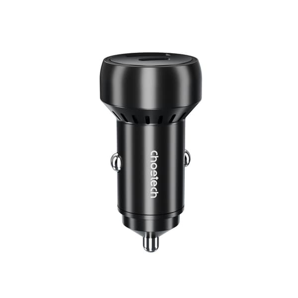 Choetech TC0014 USB-C/USB-A autolaturi 60W LED-valaistuksella - musta
