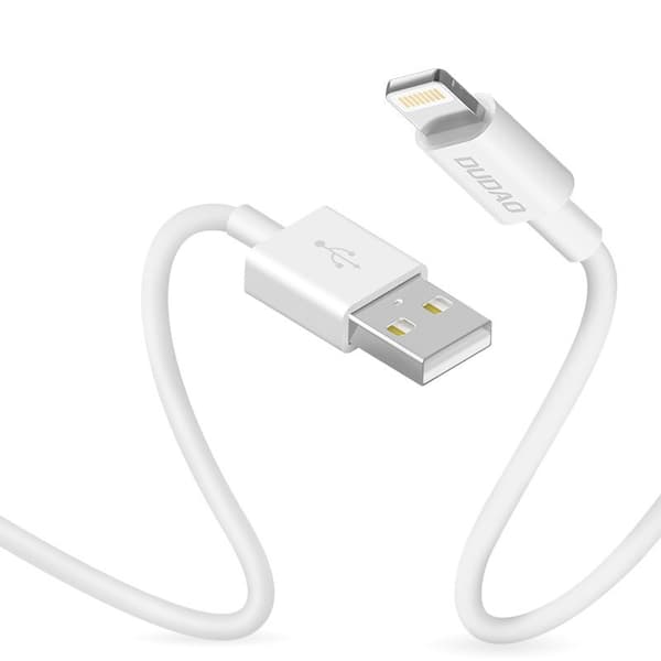 Dudao USB til Lightning Kabel 3A 1m Hvid (L1L White)