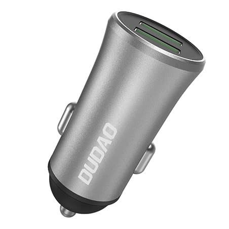 Dudao 3,4A älykäs autolaturi 2x USB hopea (R6S silver)